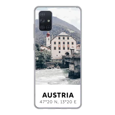 Produktbild von MuchoWow® Handyhülle Schutzhülle Hülle für Samsung Galaxy A71 Österreich - Wasser - Alpen Silikon Softcase Handy Hülle - Kartenbesitzer