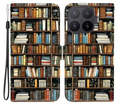 Image de Coque de protection type portefeuille en simili cuir pour Xiaomi 17T, avec rabat, porte-cartes et motif. Étui pour téléphone
