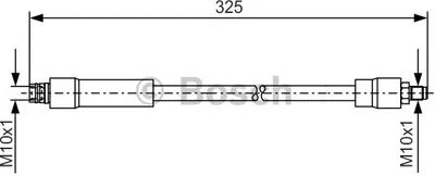 Produktbild von Bosch Bremsschlauch Vorderachse 1 987 476 082