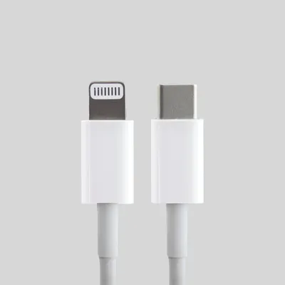 Produktbild von USB-C zu Lightning Kabel, 1m, Schnellladegerät, Weiß, MX0K2ZM/A