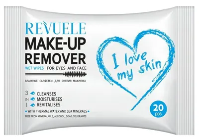 Produktbild von Revuele Make-Up Remover Doekjes Blauw
