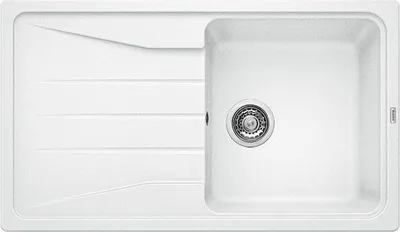 Obrázok produktu pre BLANCO SONA 5 S, Umývadlo na dosku, Obdĺžnikový, Silgranit, Biela, 1 misky/misiek, Obdĺžnikový