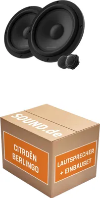 Produktbild von Lautsprecher Boxen Einbaupaket vorne Harman Kardon FLOW 601CFS passend für Citroën Berlingo II | 2x Tief-Mitteltöner 360W MAX
