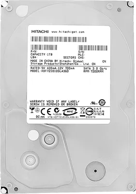 Produktbild von Festplatte HITACHI 1TB HDT721010SLA360 16Mb Cache 7200Rpm SATA II 3.5''