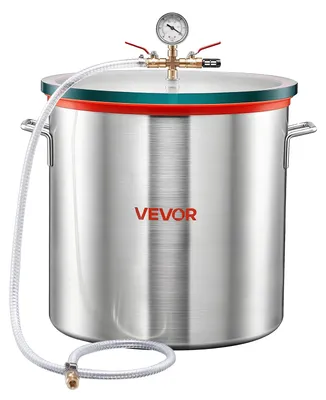 Produktbild von VEVOR Vakuumkammer mit gehärtetem Glasdeckel Vakuum 18,9L Entgasungskammer Silikon