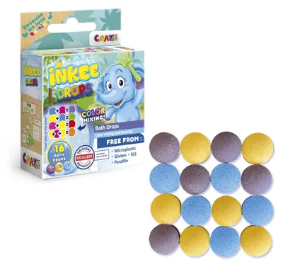 Produktbild von CRAZE INKEE Badedrops, Erdbeere, 16 Stück(e)