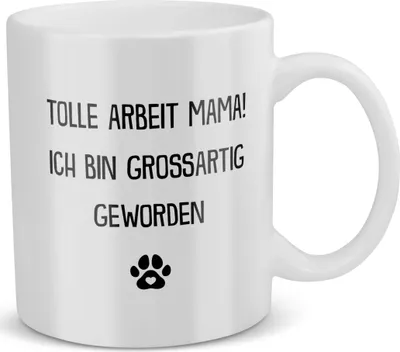 Produktbild von 22Feels Beste Hundemama Tasse Hund Frauchen Geschenk Frauen Hundeliebe Welpe Kaffeetasse Haferl Geschenkidee Geburtstag Muttertag Weihnachten