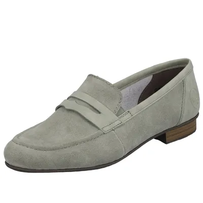Produktbild von Rieker Damen Halbschuhe Penny Loafer Slipper 51954, Größe:42 EU, Farbe:Grün