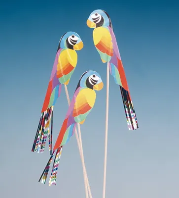 Produktbild von 100 Eisdeko "Papageien", bunt, Länge: 18cm 16780