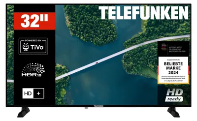 Produktbild von Telefunken XH32TP900S Fernseher 32 Zoll Smart TV powered by TiVo HD, HDR TV, HD+ 6 Monate (2026)