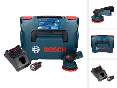 Produktbild von Bosch GEX 12V-125 Professional Akku Exzenterschleifer 12 V 125 mm Brushless + 1x Akku 3,0 Ah + Ladegerät + L-Boxx