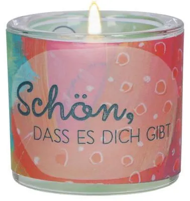 Produktbild von Windlicht aus Glas - Schön, dass es dich gibt