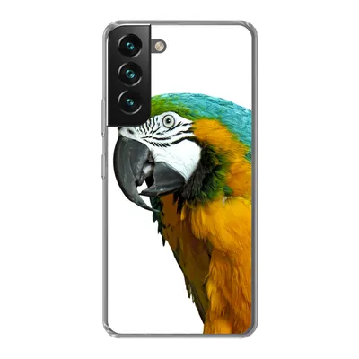Produktbild von MuchoWow® Handyhülle Schutzhülle Hülle für Samsung Galaxy S22 Papagei - Vogel - Federn - Porträt Silikon Softcase Handy Hülle - Mobiltelefonhülle