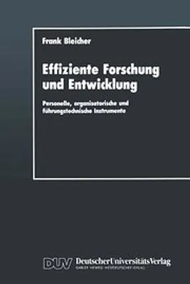 Produktbild von Effiziente Forschung und Entwicklung