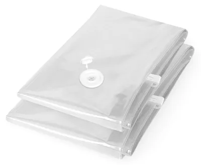 Image de COMPRESS Lot de 2 housses de rangement 80x100cm et 55x90cm