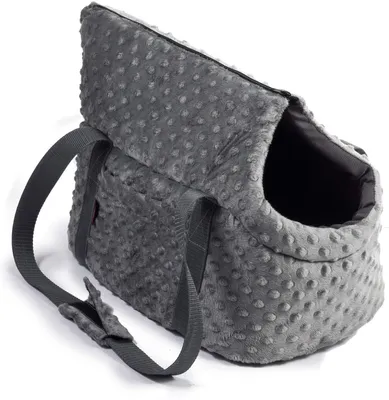 Obrázok produktu pre Prepravná taška pre psov Prepravná taška pre psy Prepravná taška pre mačky Prepravný box Bag Grey Minky XS