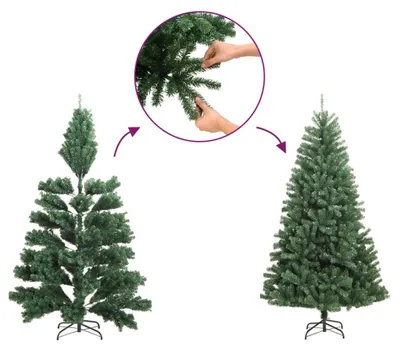 Immagine prodotto di Albero di Natale artificiale, albero decorativo, albero di Natale in PVC, decorazioni artificiali, albero artificiale - 210 cm, colore verde