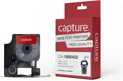 Immagine prodotto di Cattura 19 mm x 5,5 m Bianco su rosso