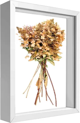 Productafbeelding van 3D-fotolijst A4, 20 x 29 cm, wit MDF, plexiglas, voor souvenirs