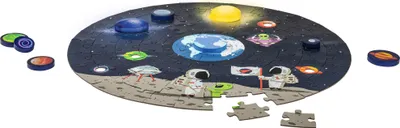 Produktbild von Playtive Puzzle Weltall mit LED Solar System Inkl. Batterien 102 tlg.