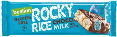 Produktbild von benlian Rocky Rice Puffreisriegel Choco & Milk 18g