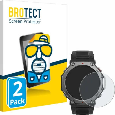 Produktbild von 2x BROTECT Schutzfolie für Huami Amazfit T-Rex 3 Displayschutz Displayschutzfolie Folie Matt Entspiegelungsfolie