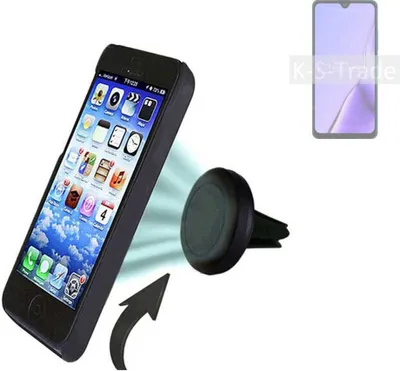 Produktbild von K-S-Trade Kompatibel mit Cubot Note 7 Auto Handy Halterung KFZ Halter Lüftungsgitterhalterung Air Vent mount Smartphone Halter