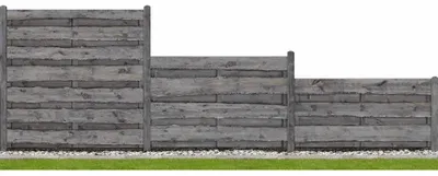 Produktbild von Sichtschutzzaun Natura Kiefer grau kesseldruckimprägniert