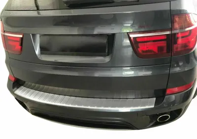 Für BMW X5 E70 ab 2006-2013 Ladekantenschutz in MATT Edelstahl MIT ABKANTUNG in der Farbe von Recambo e.K.