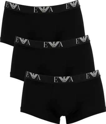 Produktbild von Emporio Armani Herren 3 Packungsstämme, Schwarz XL