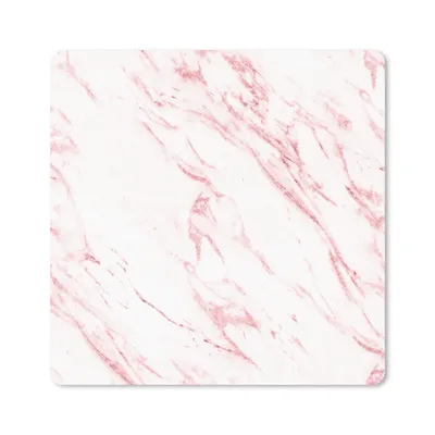 Obrázek produktu pro Podložka pod myš - Mramor - - Růžová - 20x20cm - Podložka pod myš
