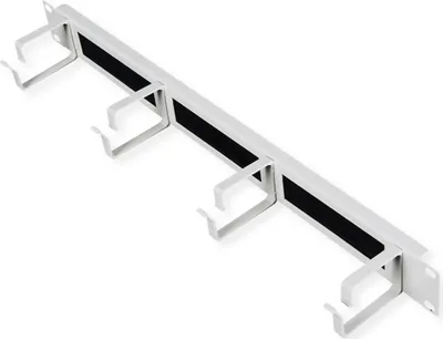 Produktbild von ROLINE 19-Zoll Rangierpanel 1 HE, mit Bürstenleiste 44x60mm grau