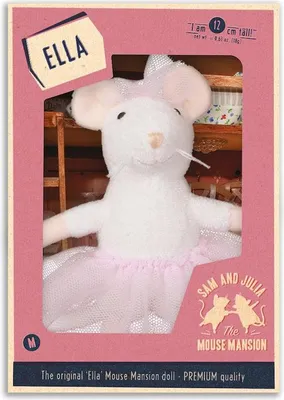 Produktbild von Het Muizenhuis Kuscheltier Ella - Plüschmaus Puppe für Kinder