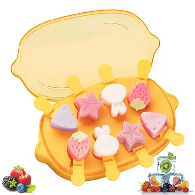 Produktbild von Omgoods – Silikon-Eisformen für Mini-Eis, mit Deckel