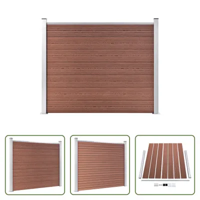 Obrázok produktu pre The Living Store WPC plotový prvok 180x146 cm hnedý