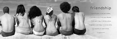 Produktbild von Friendship - Slim-Poster - Sitting + 1 Ü-Poster der Grösse 61x91,5cm