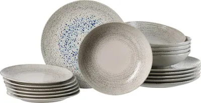 Produktbild von Ritzenhoff & Breker Rimini, 6 Person(en), Steingut, Grau, Mehrfarbig, Rimini, Rund, 26,5 cm