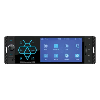 Image de Lecteur Auto-MP5 PNI Clementine 9550 1DIN-Display 4 Zoll 50Wx4, Bluetooth, UKW-Radio, Carplay, RDS-Funktion