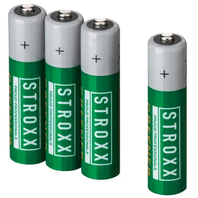 Produktbild von Stroxx wiederaufladbare AAA Batterien 950 mAh 4er Set, langlebig und umweltfreundlich