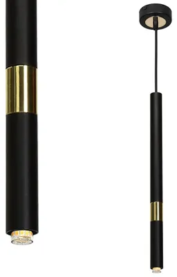 Produktbild von Pendelleuchte MONZA Schwarz Gold 1xG9 8W von Milagro