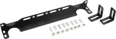 Image de Support de radiateur d'huile en aluminium noir avec équerres et vis pour radiateur d'huile de 330mm