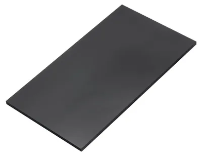 ABS-Kunststoffplatte 18x10x1,4 cm, schwarz, 1 Stück