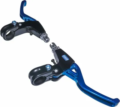 Produktbild von Bremshebel Set Re/Li  Performance blau 2-Takt Pocket Bike Mini Cross  HMParts