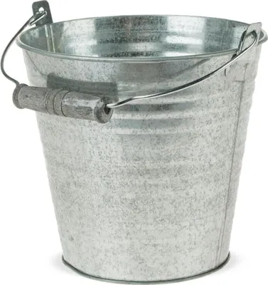 Produktbild von Zinkeimer Henkel Rillen Pflanzeimer Pflanzgefäße Ø 11-16 cm