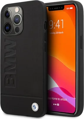 Produktbild von BMW BMHMP14LSLLBK Hlle fr iPhone 14 Pro 6,1 Zoll, Schwarz, Schwarz, Hart, Signature Logo Aufdruck Magsafe