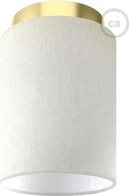 Immagine prodotto di Fermaluce Metal con paralume Cilindro, lampada filomuro