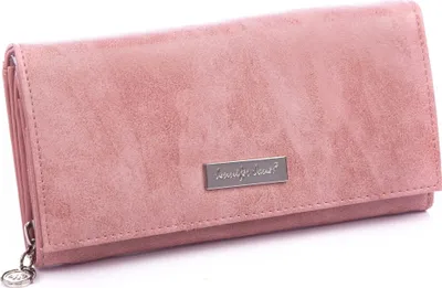 Produktbild von Jennifer Jones Damen Geldbörse Aus Weichem Kunstleder Portemonnaie Rosa