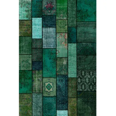 Produktbild von Trunk Teppich Chenille-Druck Maschinell Hergestellt, Vintage Waschbarer Teppich