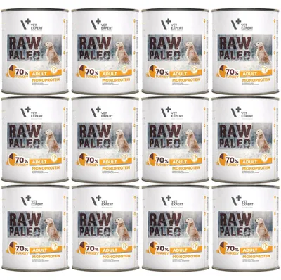 Zdjęcie produktu dla Mokra karma dla psów VetExpert Raw Paleo Indyk Adult Can 12x800g