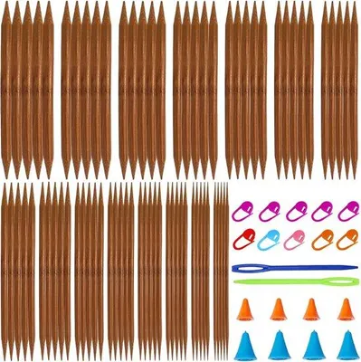 Produktbild von Famanu Stricknadeln Bamboe Set - 75 Stück - 2 mm bis 10 mm